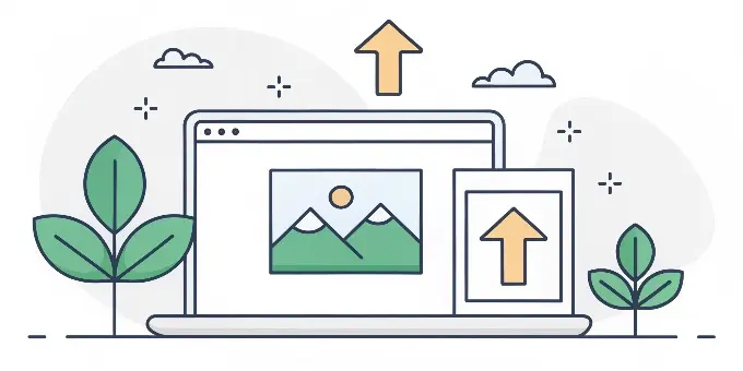 Upload screen inside Image Stretcher